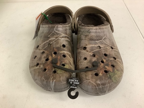 TrueTimber Fur Lined Crocs, Size 10 Mens, E-Commerce Return - Lot 433