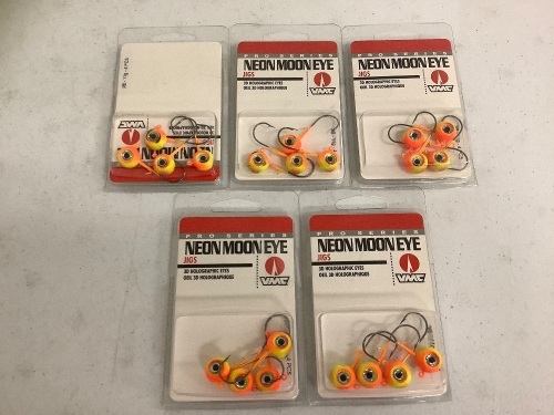 Lot of (5) Neon Moon Eye Hooks, Appears New - Lot 543