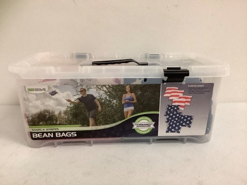 Stars and Stripes Bean Bags, Container is Missing Latch, E-Commerce Return - Lot 636