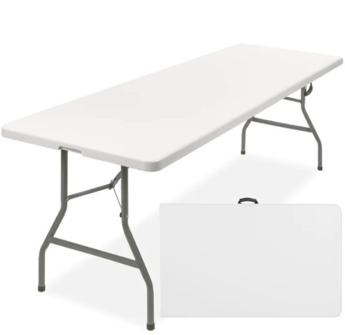 8ft Portable Folding Plastic Dining Table w/ Handle, Lock - Lot 114