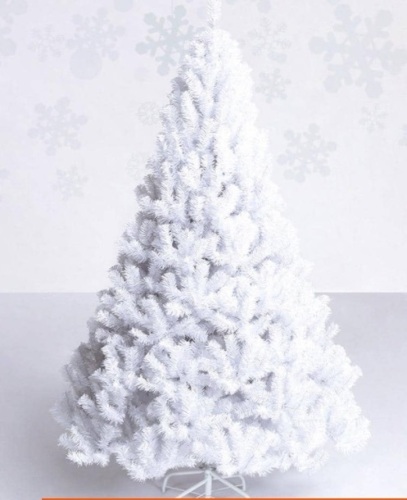 5 ft. Artificial PVC Christmas Tree with Stand, White - Lot 161