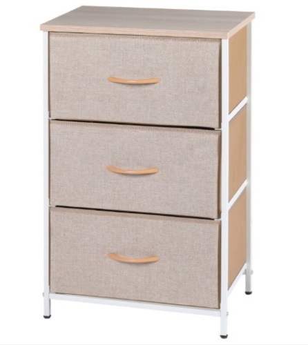 TOOCA 3 Drawer Fabric Dresser - Lot 165
