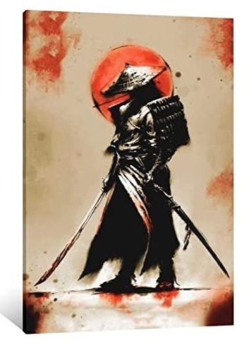 Japanese Samurai Warrior Wall Art - Lot 176