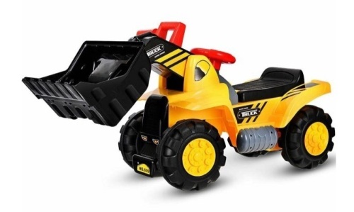 Ride On Excavator Digger Truck Scooter w/ Sound & Seat Storage Toy - Lot 193
