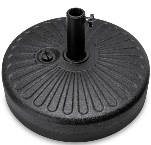 Plastic Patio Umbrella Base Pole Holder Accessory w/ Adjustable Knob - Lot 195
