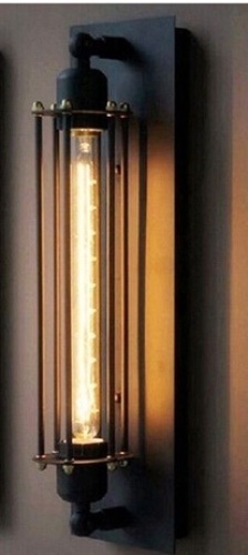Long Black Wall Sconce, May Be Missing Hardware - Lot 224