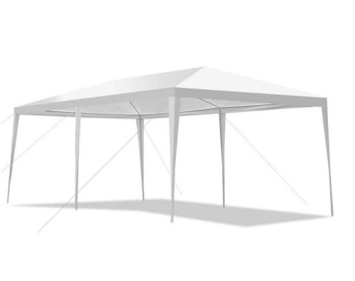 10 ft. x 20 ft. White Outdoor Party Wedding Canopy Gazebo Pavilion Event Tent - Lot 317