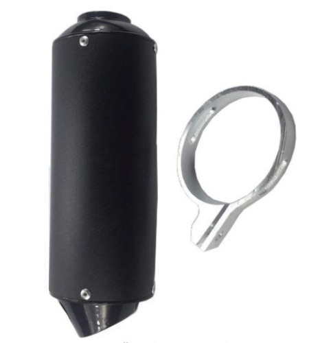 Parts Club Motorcycle Exhaust Muffler For 140cc 150cc 160cc 125cc 38MM 1.5" inch Dirt Pitbike Lifan Yx Stomp SDG - Lot 703
