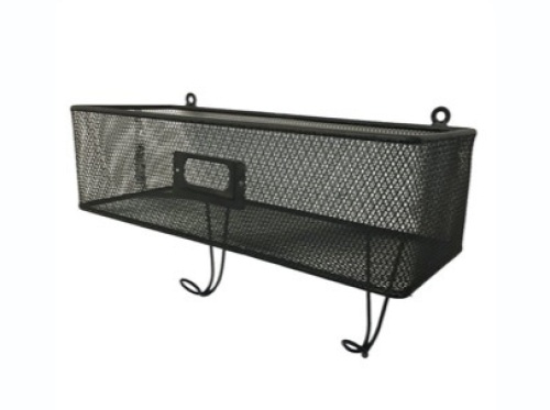 Wall Mount Mail & Key Rack, Black - Lot 753