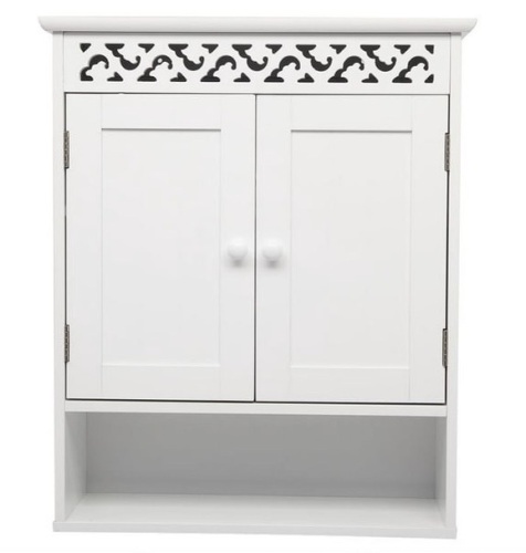 Ktaxon Wooden Bathroom Wall Cabinet, White, May Be Missing Hardware - Lot 765