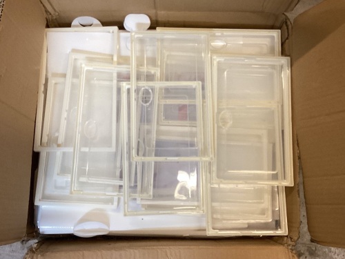 24Pcs Foldable Shoe Box Storage Case, Clear - Lot 769