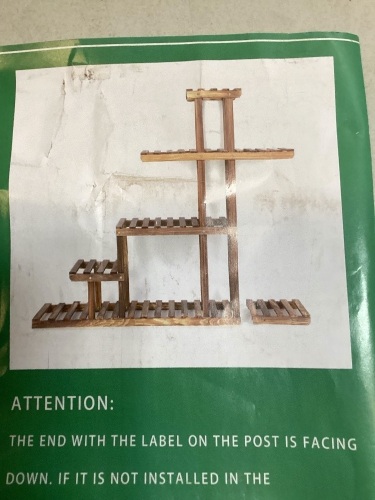 Wooden Plant Stand, May Be Missing Hardware - Lot 783
