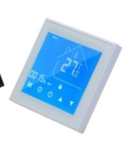 HC-T010 WIFI Series Thermostat for Water Heating/Boiler/Electric Heating, AC95V-AC240V, White - Lot 788