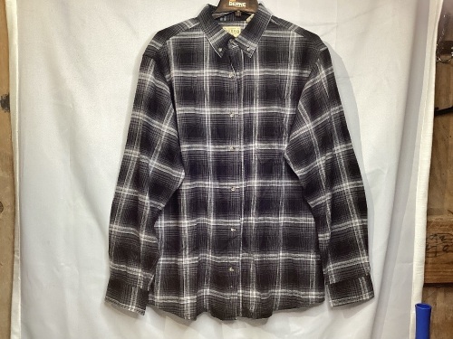 Red Head Plaid Long-Sleeve Shirt, Size L - Lot 247
