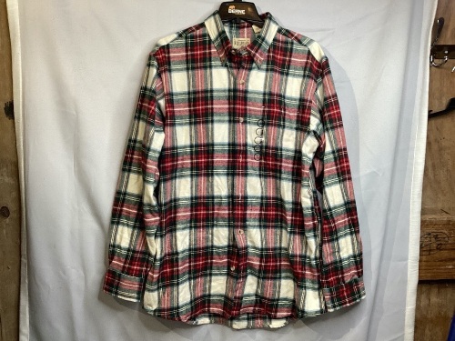 Red Head Plaid Flannel Shirt, L - Lot 293