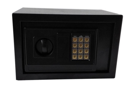 Mini Digital Steel Safe, Black - Lot 607