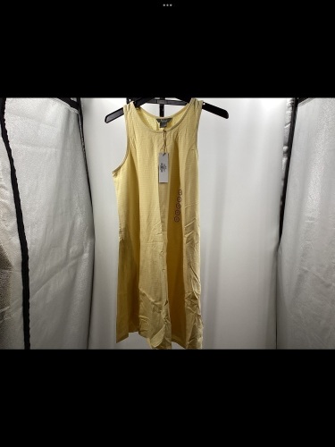 Natural Reflections Popcorn-Stripe Sleeveless Dress, Size M - Lot 404