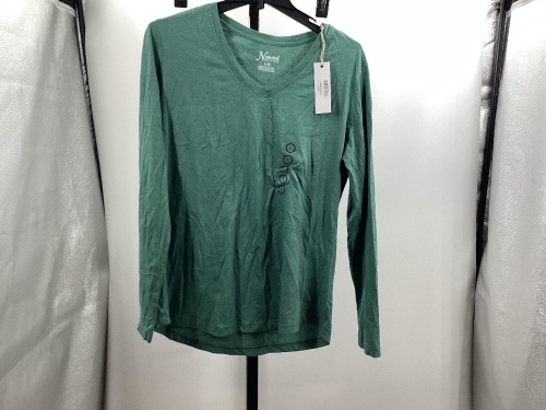 Natural Reflections Long Sleeve V-Neck Top, Lg - Lot 509