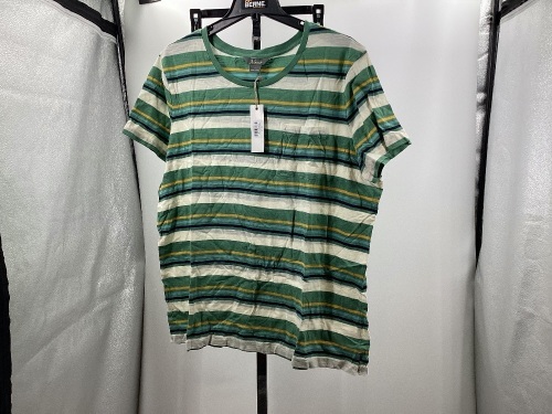 Natural Reflections Striped Short-Sleeve Top, XL - Lot 414