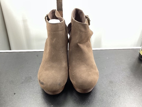 Natural Reflections Women's Ancora Nubuck Wedge Shoes, Size 8, Small Amt Wear & Tear - Lot 434