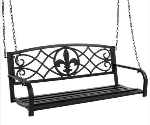 2-Person Outdoor Metal Hanging Swing Bench - Lot 69