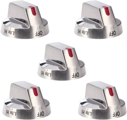 Set of 5 Replacement DG64-00473A Top Burner Control Dial Knobs - Lot 107