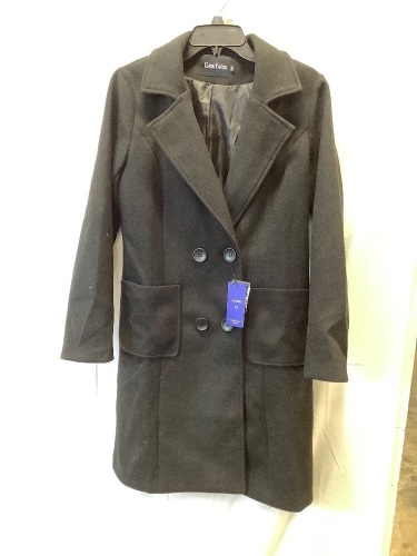 Women's Double Breasted Wool Pea Coat, XS - Lot 191