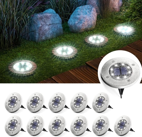 Solar Ground Lights 12 Pack - Lot 362