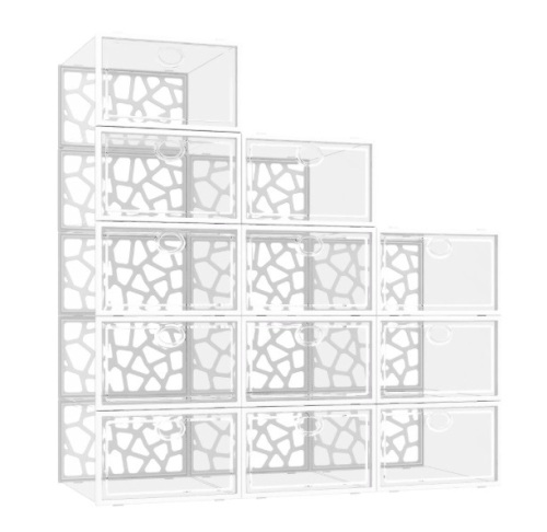 Pinkpum Stackable Clear Plastic Shoe Boxes - Lot 591
