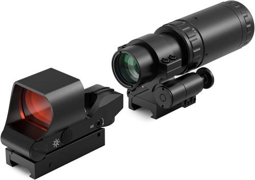 Feyachi M37 1.5X - 5X Red Dot Magnifier with RS-30 Reflex Sight Combo Kit - Lot 7158