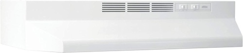 NuTone 30" Ductless Under-Cabinet Range Hood w/ Light, White - Lot 21