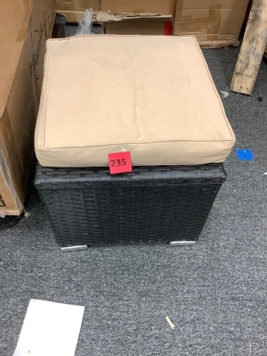 Cushioned Seat w/ Storage - Lot 235