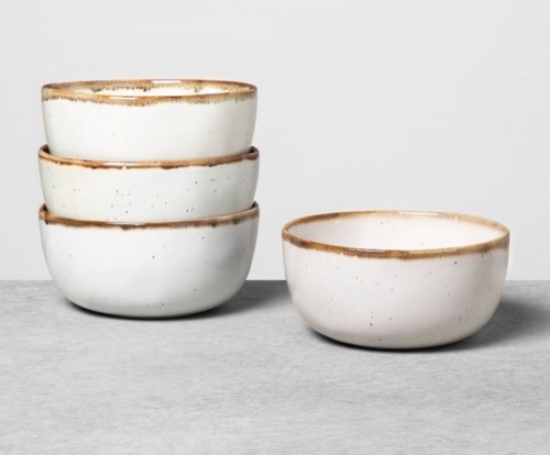 Stoneware Reactive Glaze Cereal Bowl, 5 pc - Lot 253