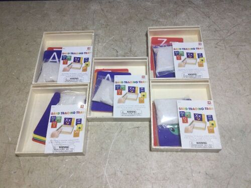 Lot of (5) 15 Pc Sand Tracing Tray Educational Learning Toy - Lot 360