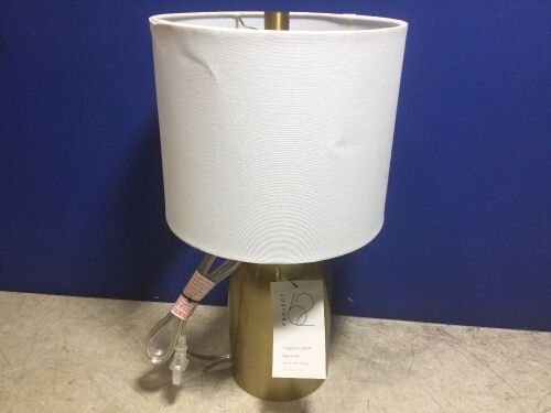 Project 62 Brass Finish Table Lamp, 17"  - Lot 361