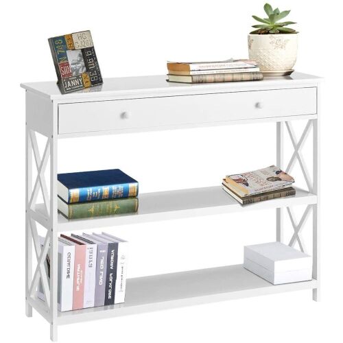 Console Entryway Table Narrow Classic X Design - Lot 385