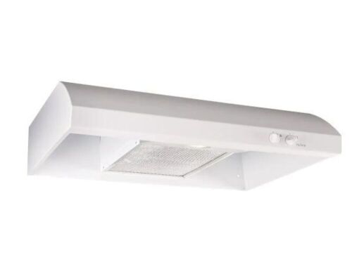 NuTone AR1 Series 30 in. 270 Max Blower CFM 4-Way Convertible Under-Cabinet Range Hood with Light in White - Lot 427