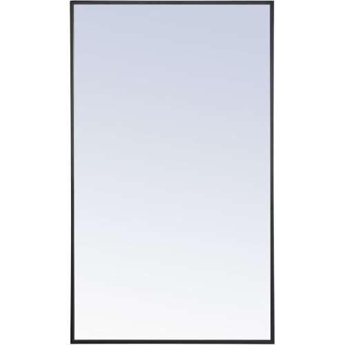 Elegant Lighting Eternity 40"x 24" Rectangular Metal Framed Wall Mirror  - Lot 439