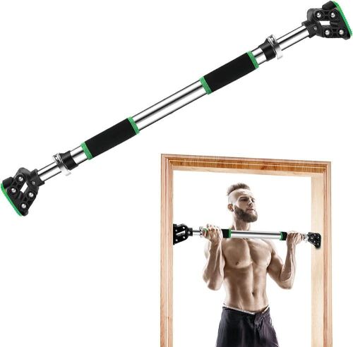 EVOLVEOVER Gravity Tightening Door Frame Pull Up Bar, Max Load 440LBS, Fit 28.3''- 36.2" Doorframe  - Lot 527