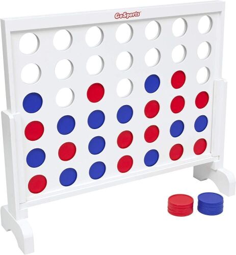 GoSports Giant Wood 4 in a Row Game  - Lot 771