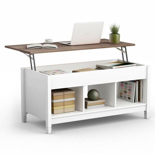 Lift Top Coffee Table with Hidden Storage Compartment - Lot 798