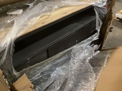 Industrial Repurposed Wood Buffet, 56"  - Lot 808