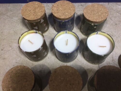 Lot of (9) Scented Candles in Tins, 3.5 oz  - Lot 987