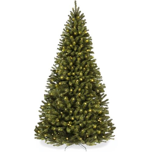 4.5' Pre-Lit Artificial Spruce Christmas Tree w/ Foldable Metal Base - Lot 1194