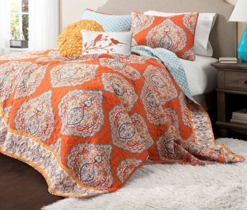 Lush Decor 5pc Reversible Quilt Set, Full/Queen  - Lot 53