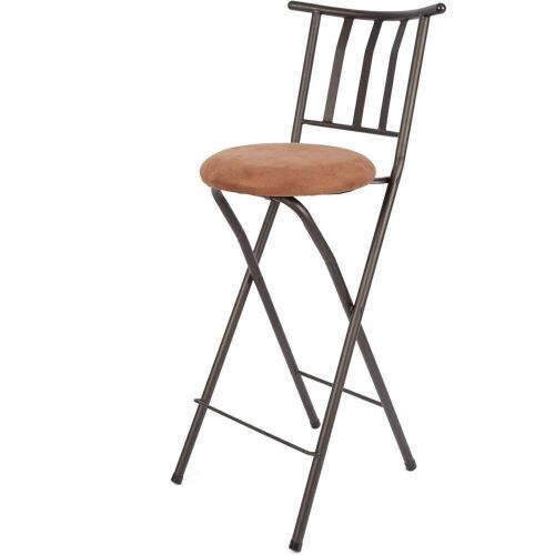 Mainstays Slat Back Folding 30" Bronze Bar Stool - Lot 202