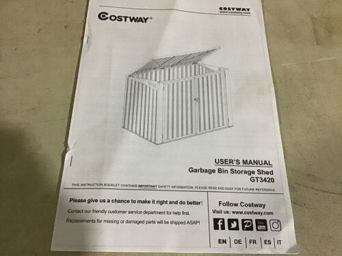Garbage Bin Storage Shed - Box 1 of 2 ONLY - Lot 443