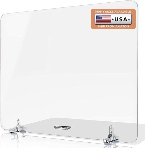 Lot of (2) GuardMate Acrylic Divider Sneeze Guard, 24" x 24"  - Lot 616
