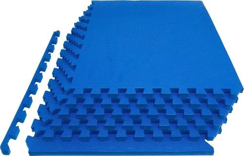 ProsourceFit Extra Thick Puzzle Exercise Mat 1”, EVA Foam Interlocking Tiles  - Lot 455