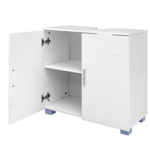 Double Door Pedestal Under Sink Bathroom Vanity Cabinet, Free Standing - Lot 335